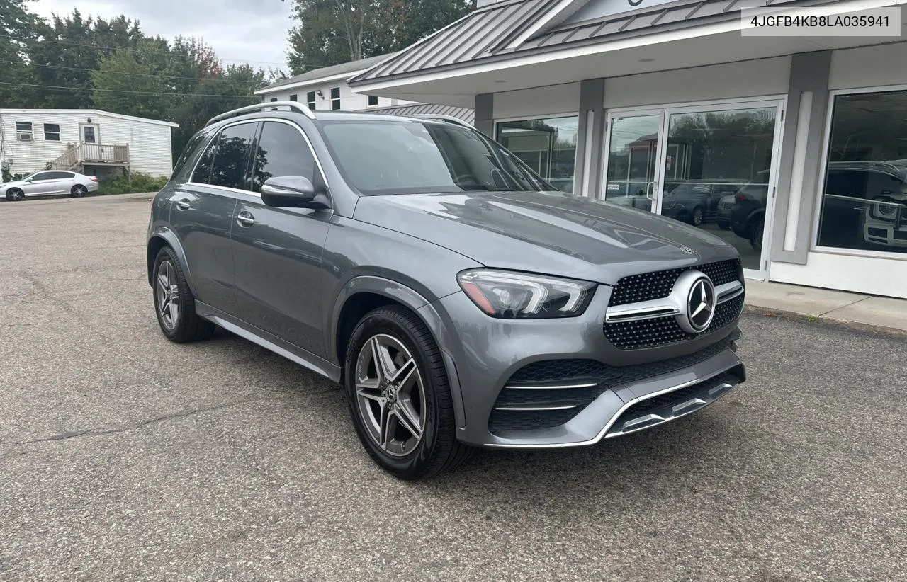 2020 Mercedes-Benz Gle 350 4Matic VIN: 4JGFB4KB8LA035941 Lot: 73378634