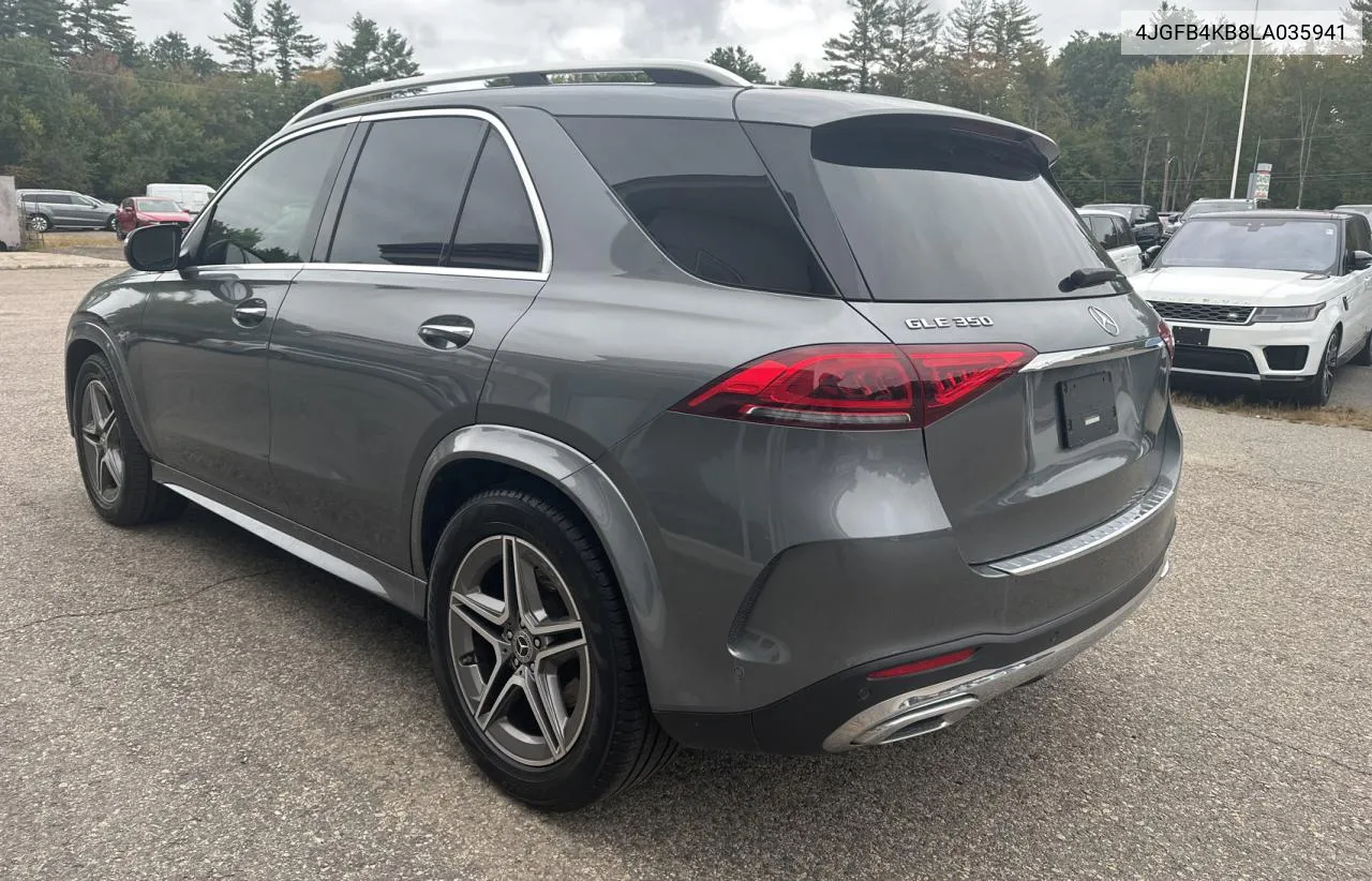 2020 Mercedes-Benz Gle 350 4Matic VIN: 4JGFB4KB8LA035941 Lot: 73378634