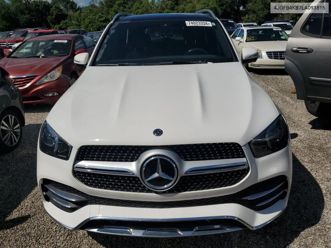 2020 Mercedes-Benz Gle 350 4Matic VIN: 4JGFB4KB7LA093815 Lot: 74023334