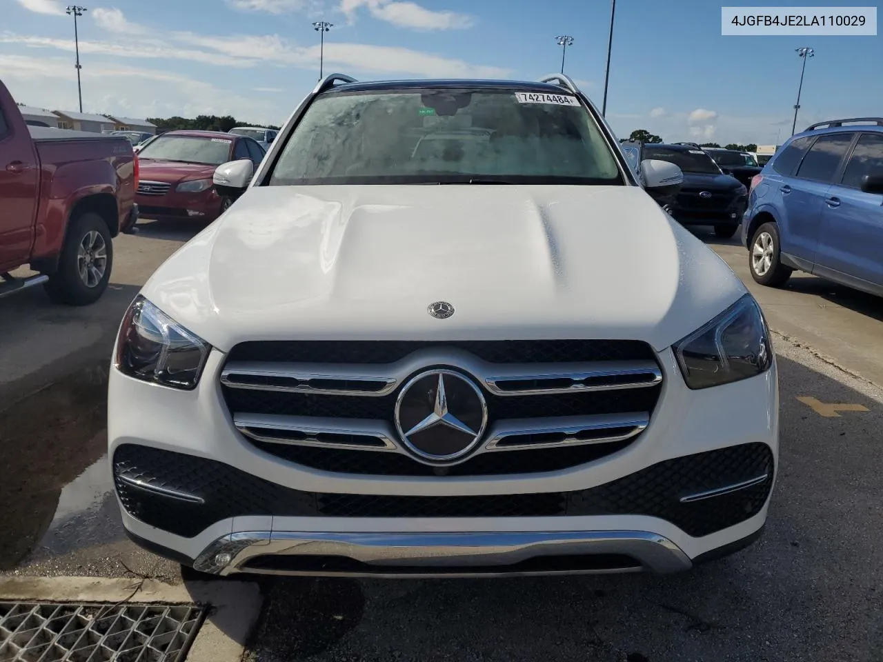 2020 Mercedes-Benz Gle 350 VIN: 4JGFB4JE2LA110029 Lot: 74274484