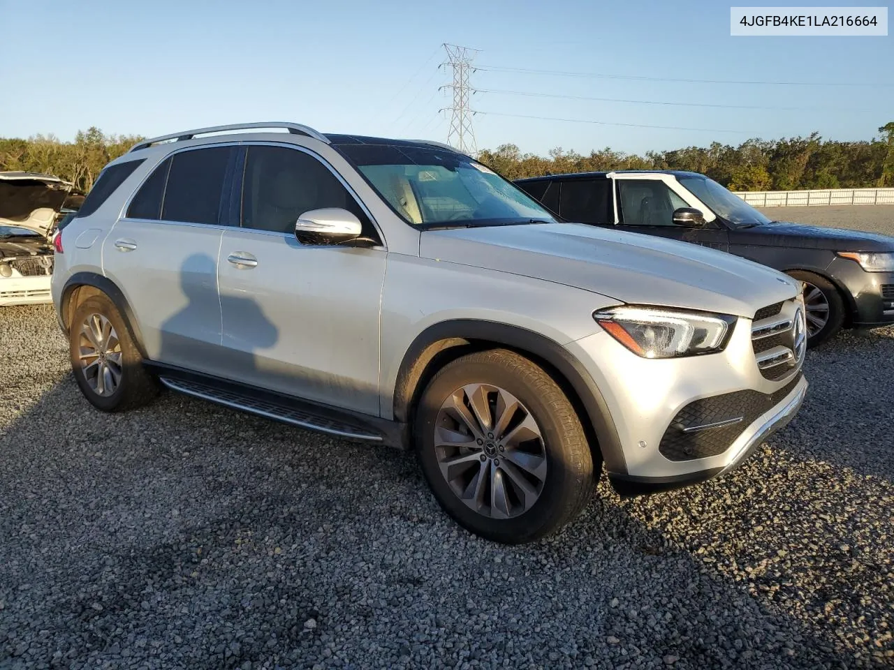 2020 Mercedes-Benz Gle 350 4Matic VIN: 4JGFB4KE1LA216664 Lot: 75169134