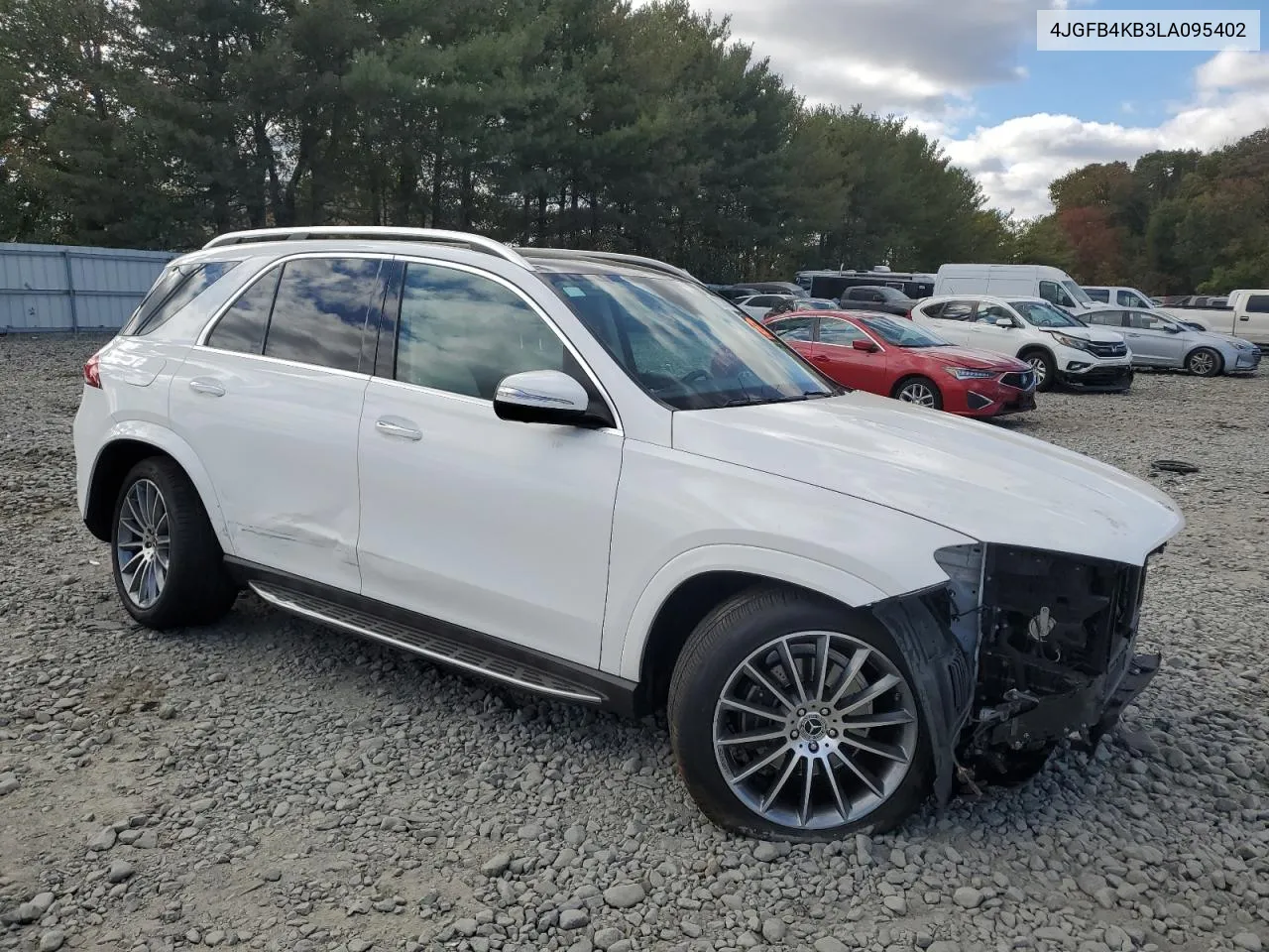 2020 Mercedes-Benz Gle 350 4Matic VIN: 4JGFB4KB3LA095402 Lot: 75278174