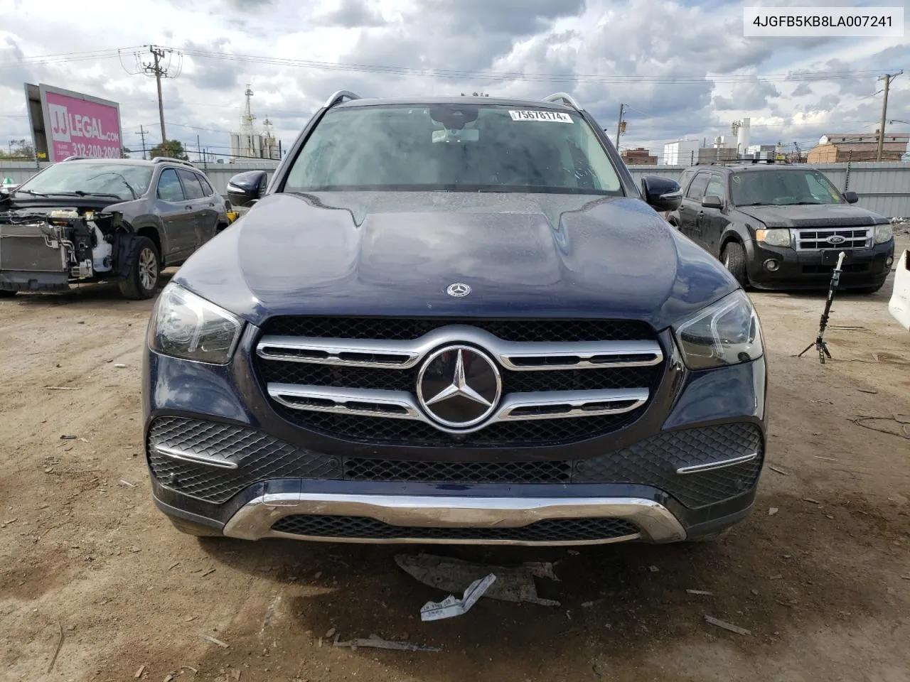 2020 Mercedes-Benz Gle 450 4Matic VIN: 4JGFB5KB8LA007241 Lot: 75678174