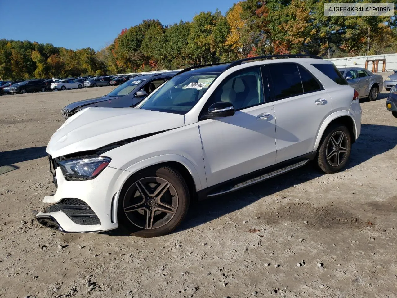 2020 Mercedes-Benz Gle 350 4Matic VIN: 4JGFB4KB4LA190096 Lot: 76754894