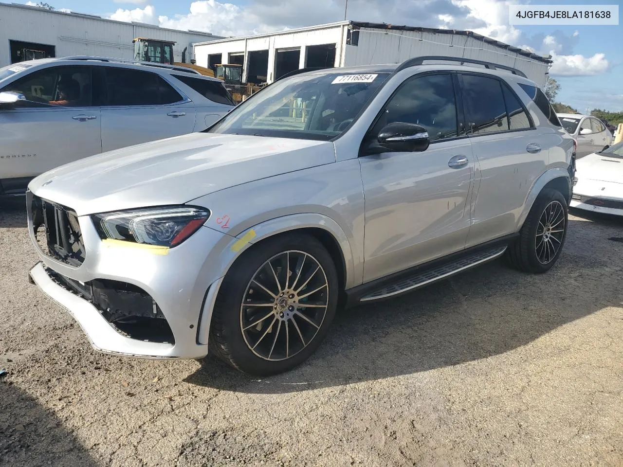 2020 Mercedes-Benz Gle 350 VIN: 4JGFB4JE8LA181638 Lot: 77116854