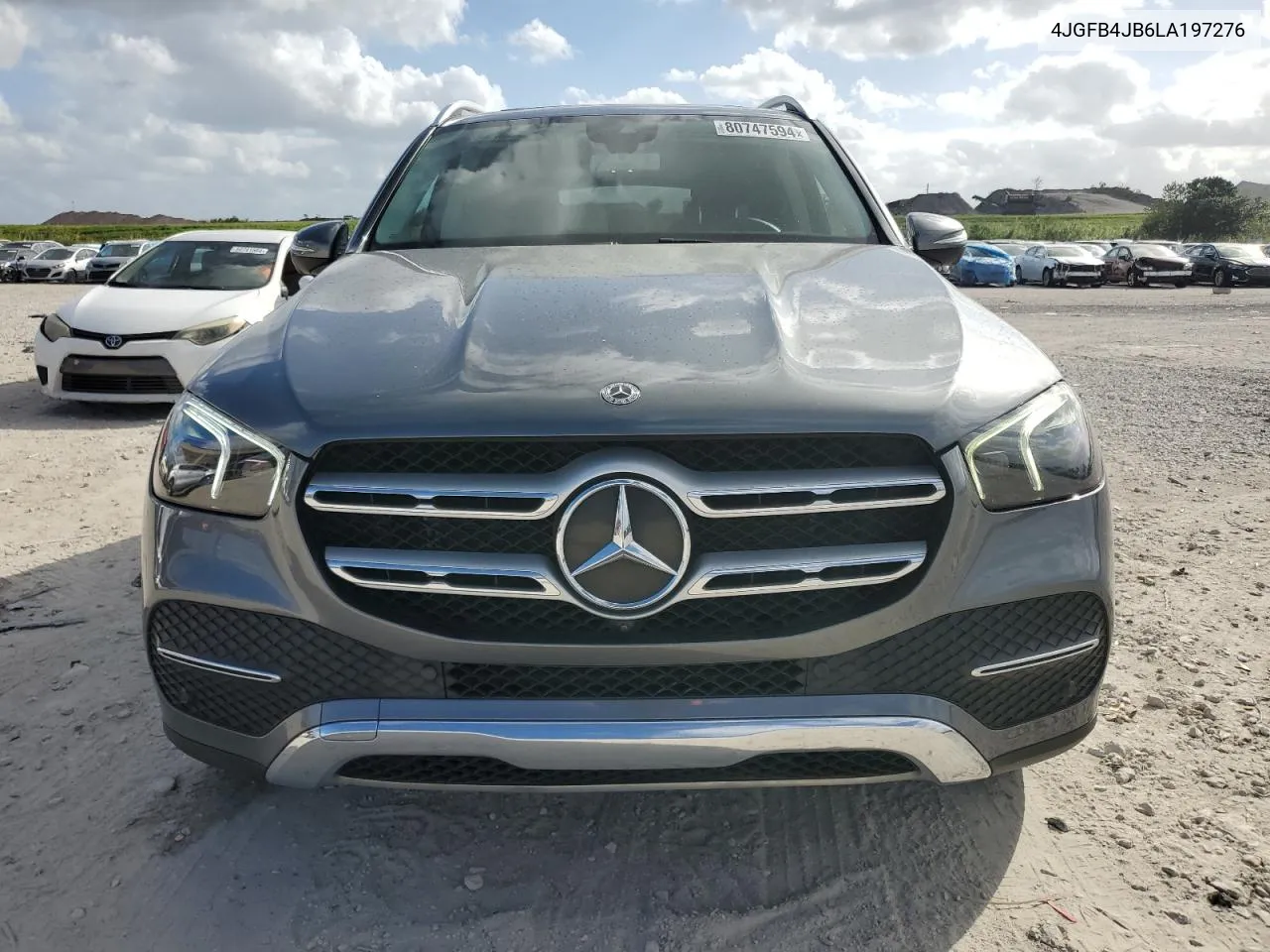 2020 Mercedes-Benz Gle 350 VIN: 4JGFB4JB6LA197276 Lot: 80747594