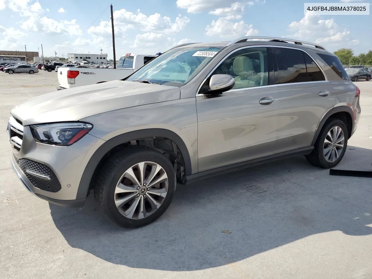 2021 Mercedes-Benz Gle 350 VIN: 4JGFB4JB8MA378025 Lot: 72308504