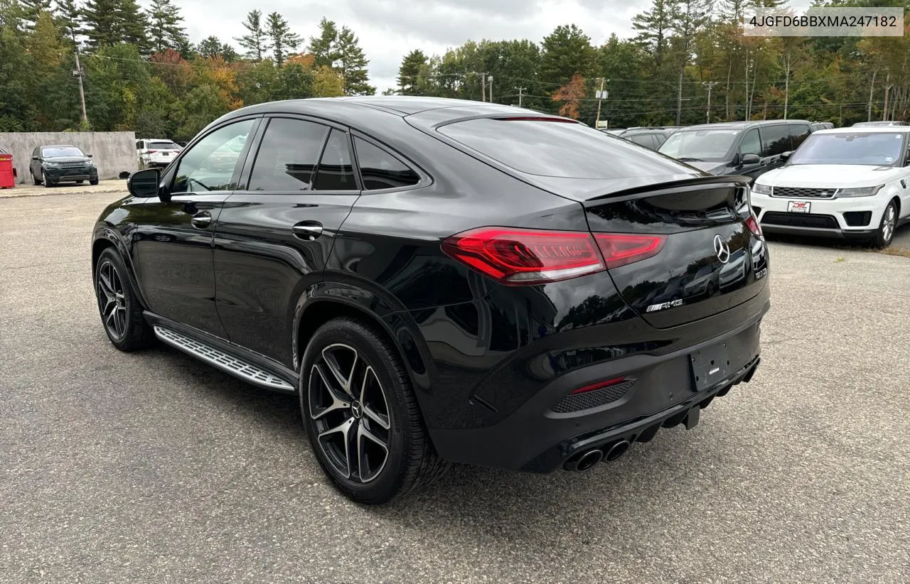 2021 Mercedes-Benz Gle Coupe Amg 53 4Matic VIN: 4JGFD6BBXMA247182 Lot: 74317834