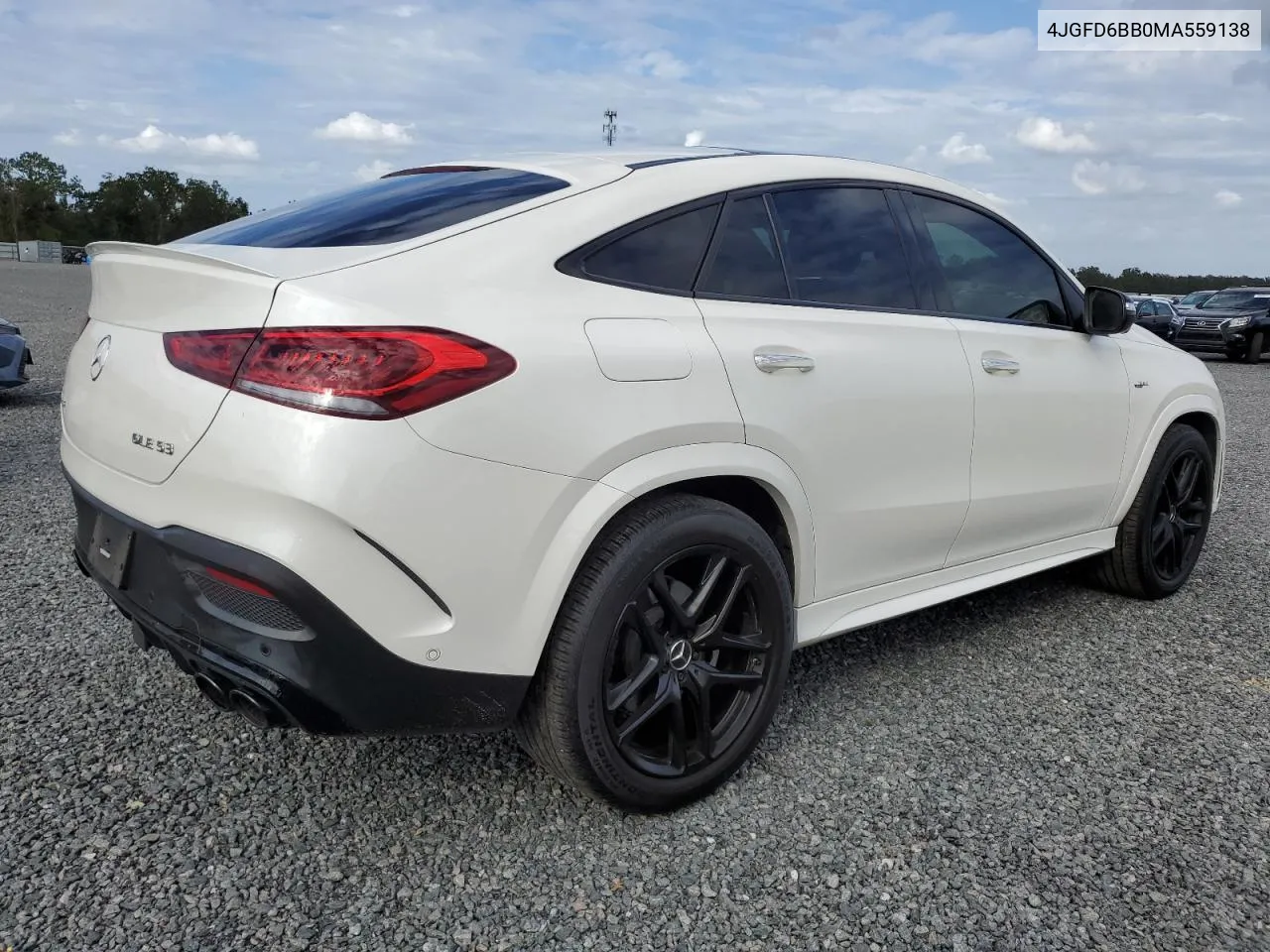 2021 Mercedes-Benz Gle Coupe Amg 53 4Matic VIN: 4JGFD6BB0MA559138 Lot: 74854384