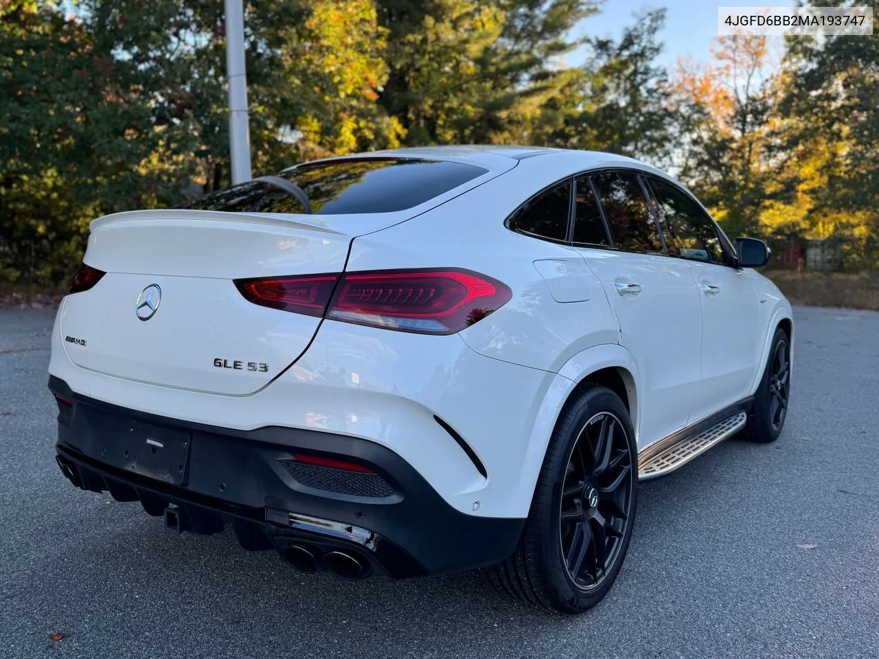 2021 Mercedes-Benz Gle Coupe Amg 53 4Matic VIN: 4JGFD6BB2MA193747 Lot: 75558964