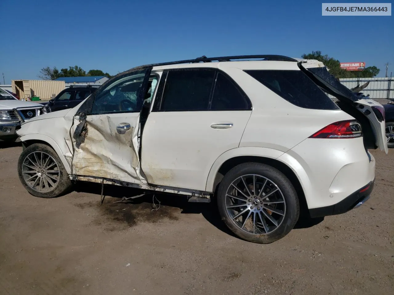 2021 Mercedes-Benz Gle 350 VIN: 4JGFB4JE7MA366443 Lot: 75633054