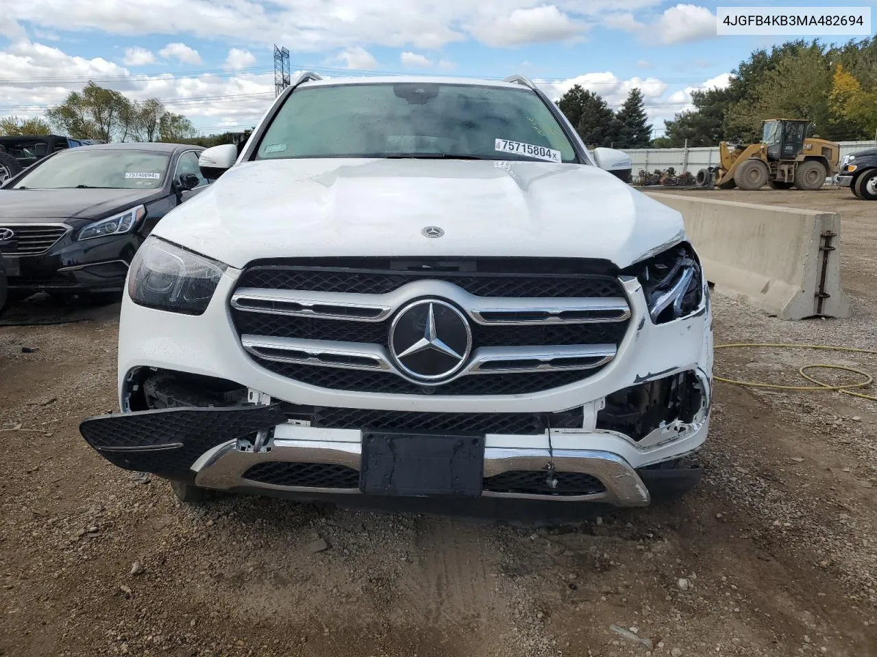 2021 Mercedes-Benz Gle 350 4Matic VIN: 4JGFB4KB3MA482694 Lot: 75715804