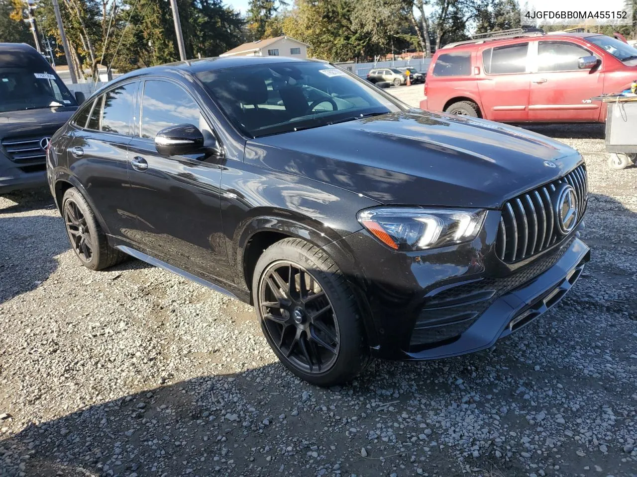 2021 Mercedes-Benz Gle Coupe Amg 53 4Matic VIN: 4JGFD6BB0MA455152 Lot: 77627704