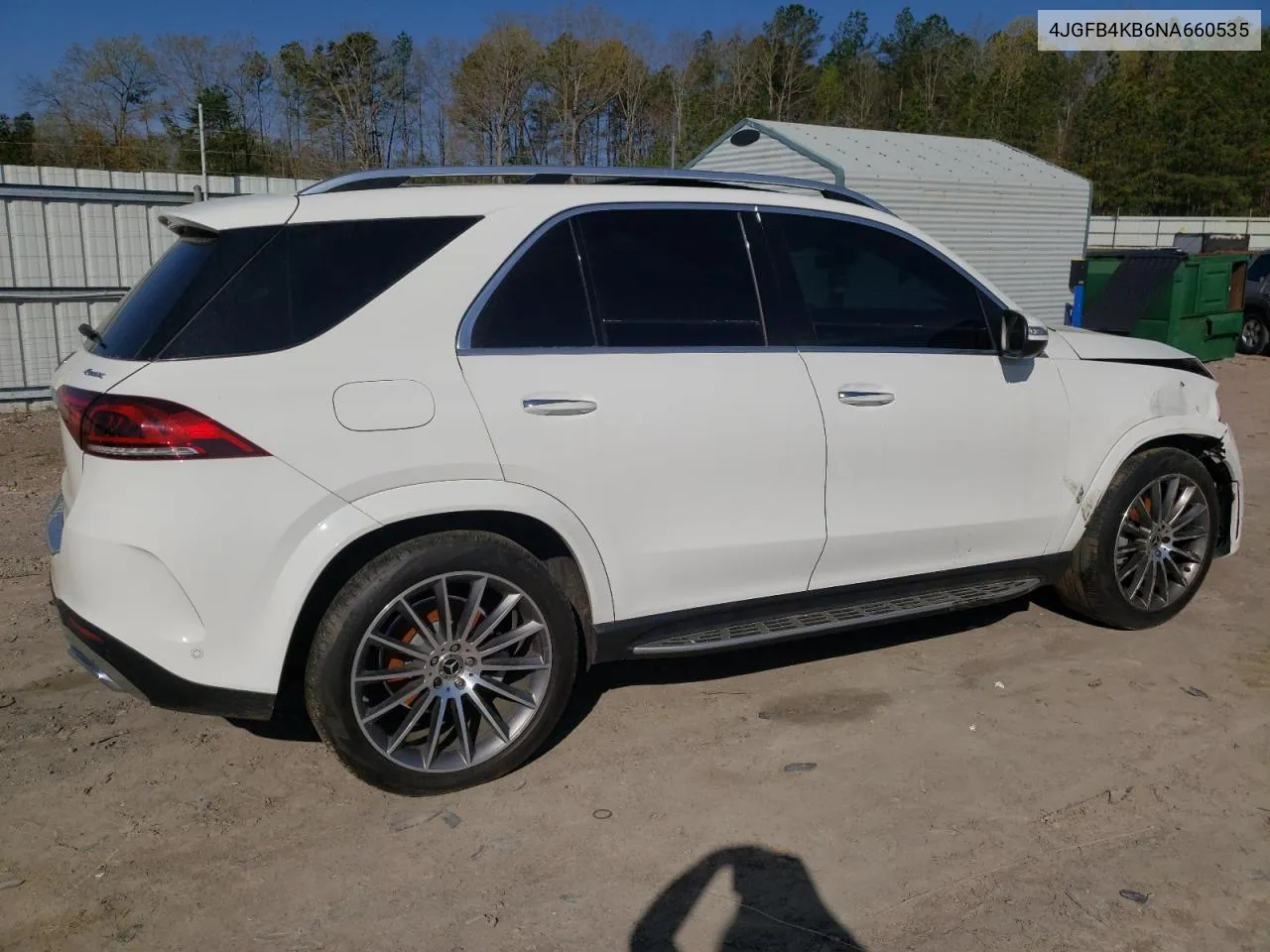 2022 Mercedes-Benz Gle 350 4Matic VIN: 4JGFB4KB6NA660535 Lot: 49978624