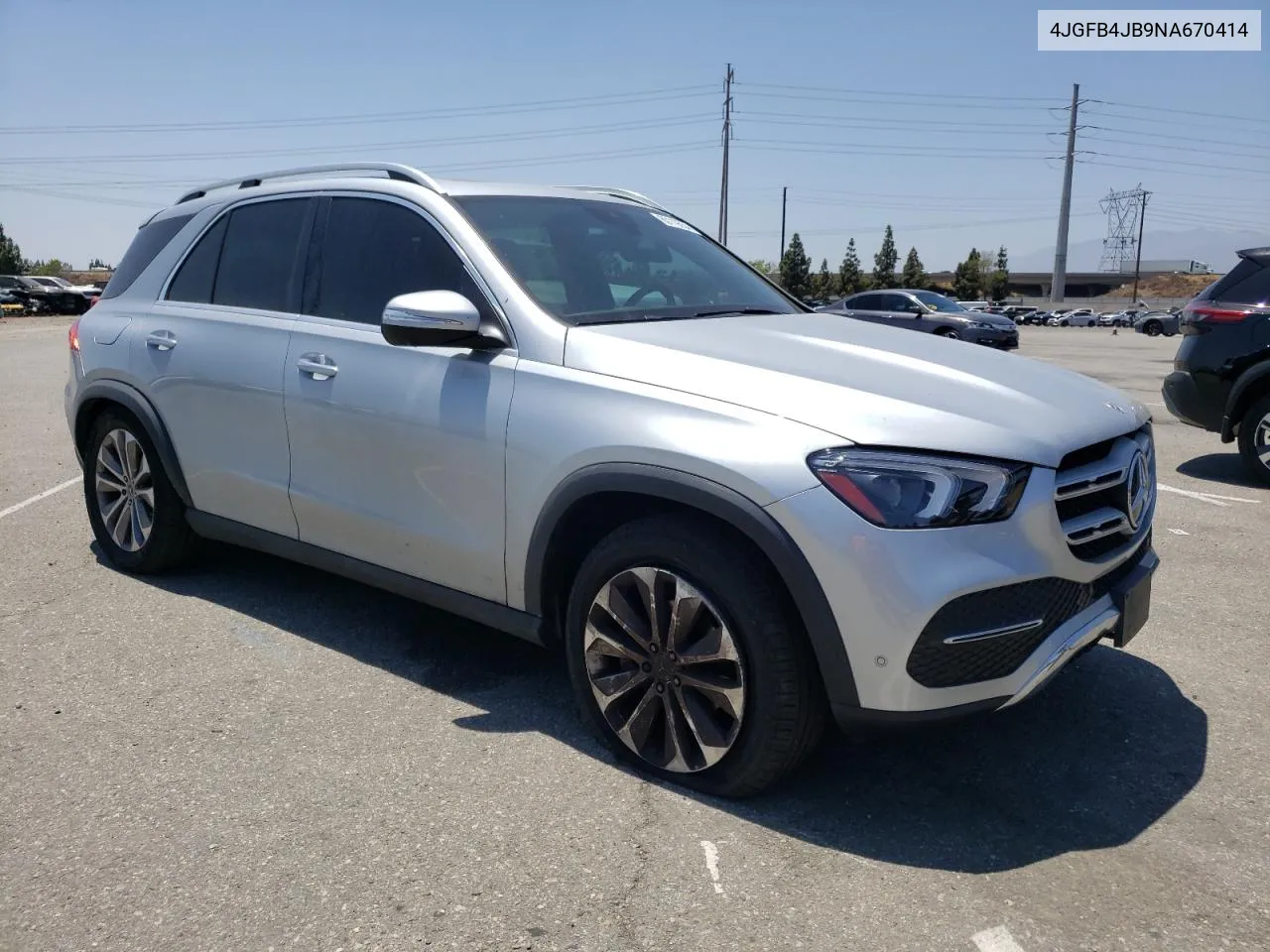 2022 Mercedes-Benz Gle 350 VIN: 4JGFB4JB9NA670414 Lot: 60119554