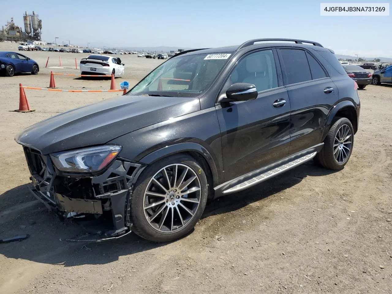 2022 Mercedes-Benz Gle 350 VIN: 4JGFB4JB3NA731269 Lot: 60777204