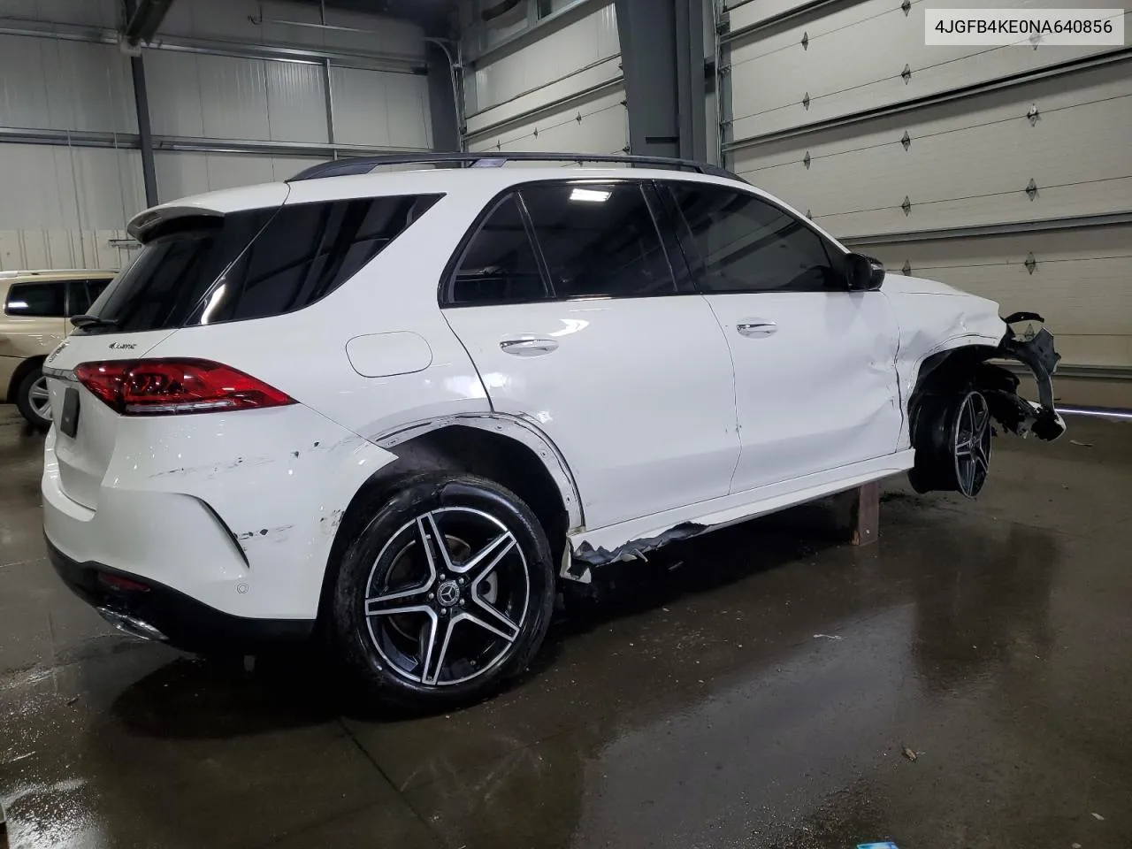 2022 Mercedes-Benz Gle 350 4Matic VIN: 4JGFB4KE0NA640856 Lot: 66953014