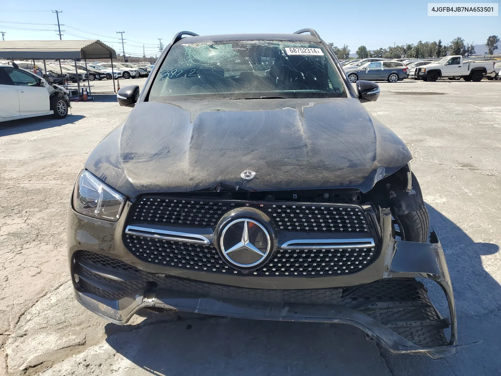 2022 Mercedes-Benz Gle 350 VIN: 4JGFB4JB7NA653501 Lot: 68752314