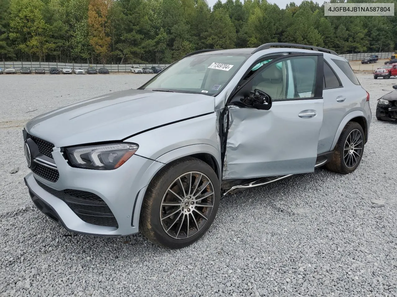 2022 Mercedes-Benz Gle 350 VIN: 4JGFB4JB1NA587804 Lot: 71349704