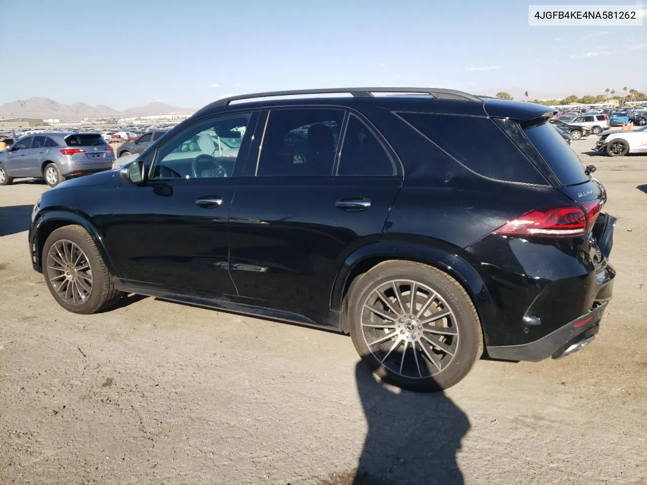 2022 Mercedes-Benz Gle 350 4Matic VIN: 4JGFB4KE4NA581262 Lot: 71439114