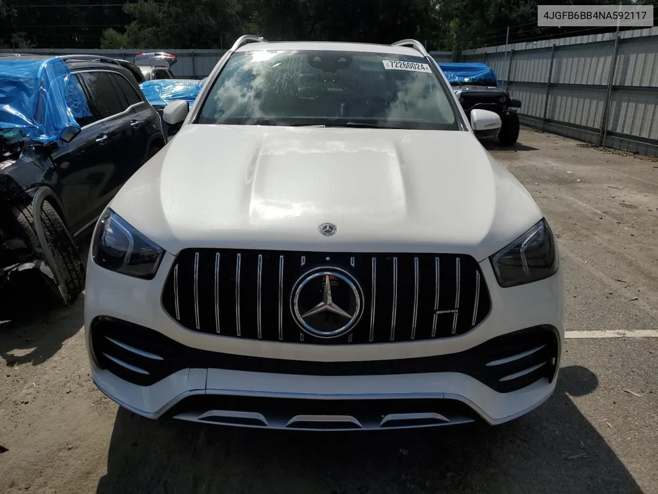 2022 Mercedes-Benz Gle Amg 53 4Matic VIN: 4JGFB6BB4NA592117 Lot: 72260024