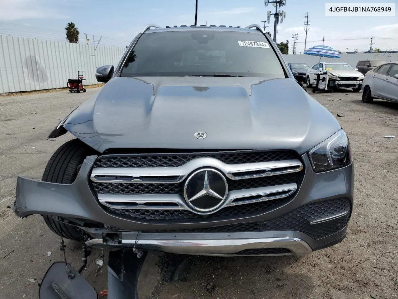 2022 Mercedes-Benz Gle 350 VIN: 4JGFB4JB1NA768949 Lot: 72467944