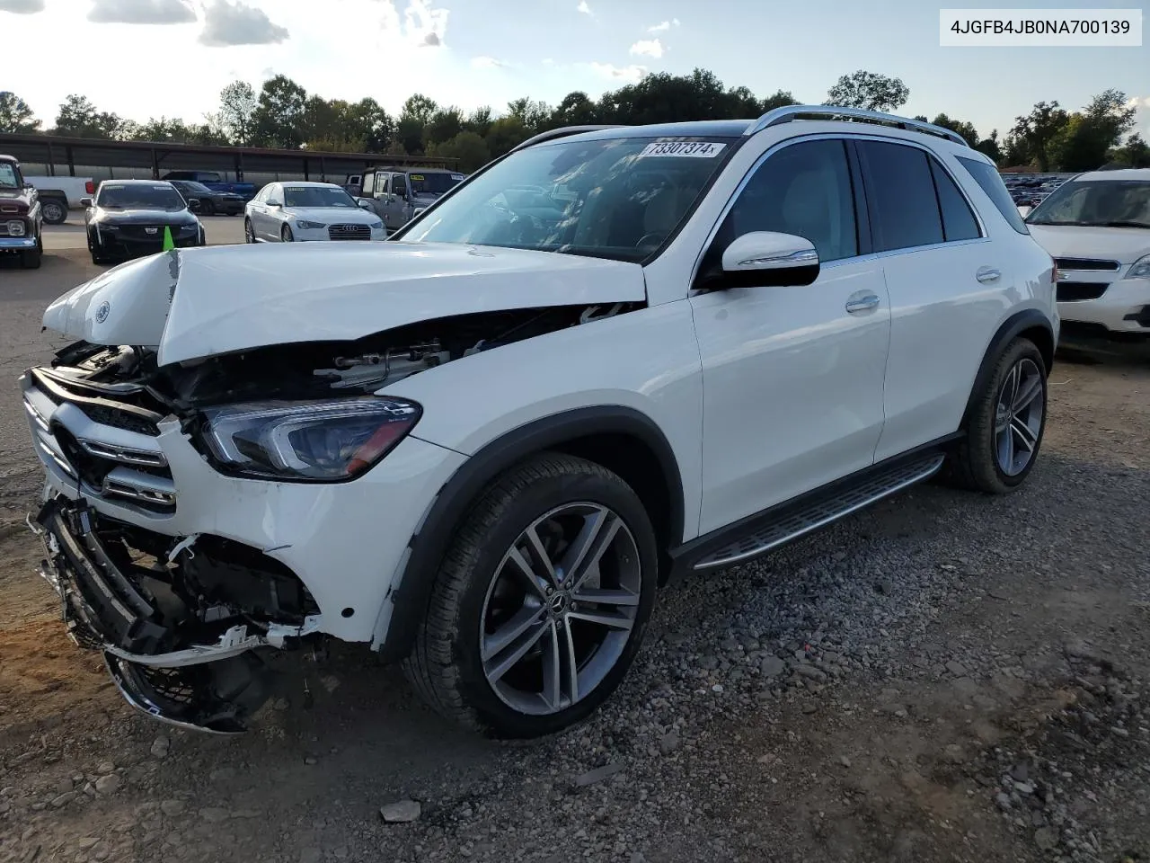 2022 Mercedes-Benz Gle 350 VIN: 4JGFB4JB0NA700139 Lot: 73307374