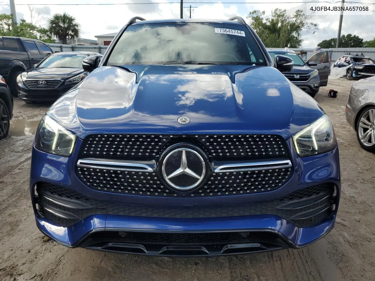 2022 Mercedes-Benz Gle 350 VIN: 4JGFB4JB3NA657058 Lot: 73645744