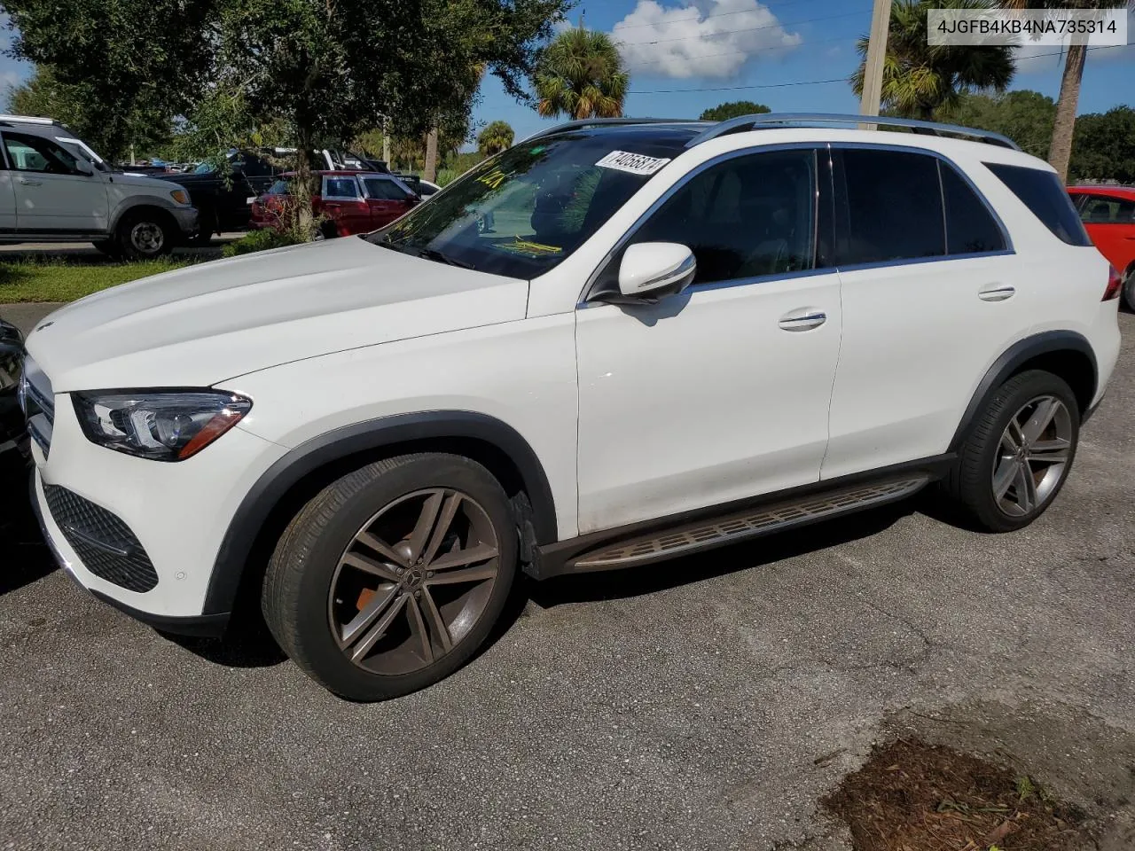 2022 Mercedes-Benz Gle 350 4Matic VIN: 4JGFB4KB4NA735314 Lot: 74056874