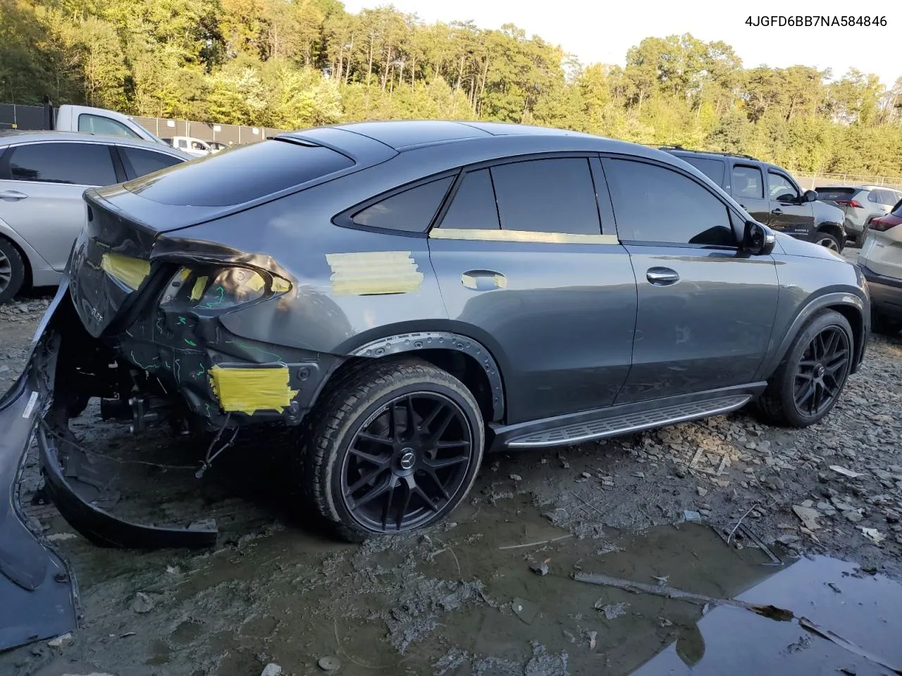 2022 Mercedes-Benz Gle Coupe Amg 53 4Matic VIN: 4JGFD6BB7NA584846 Lot: 74424684