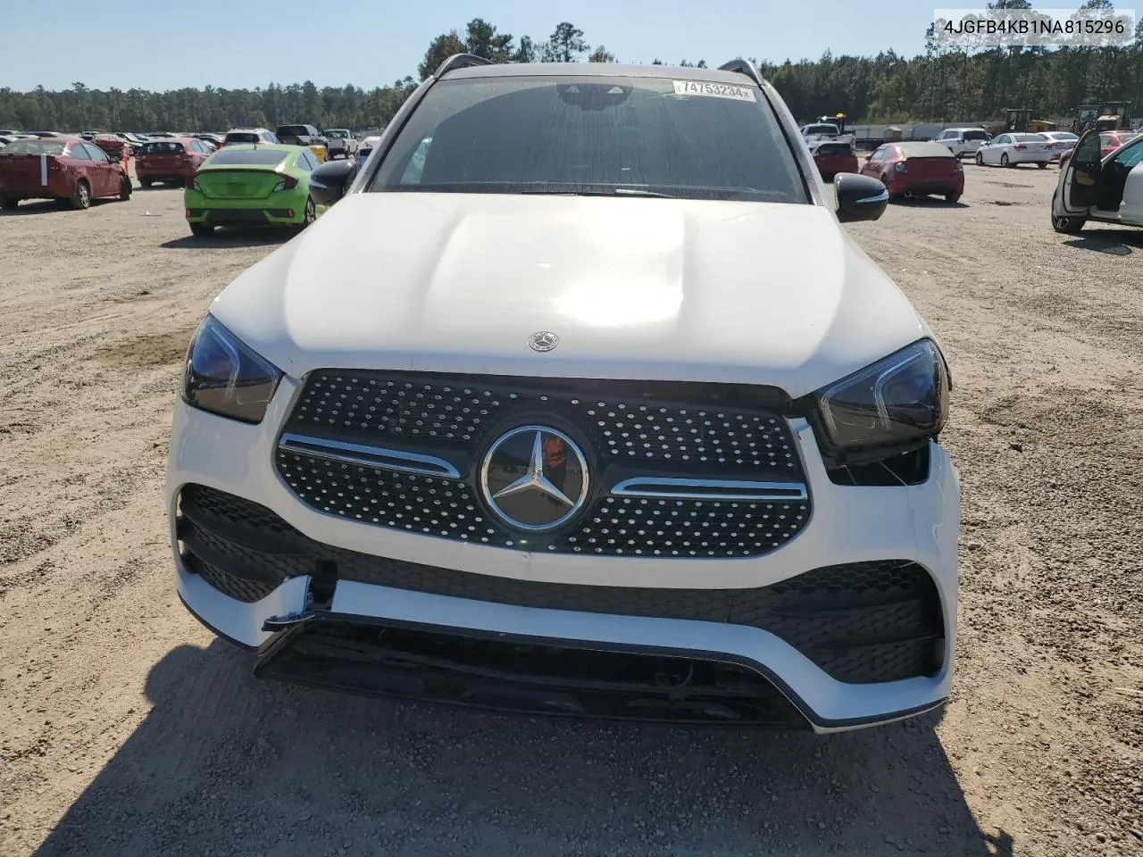 2022 Mercedes-Benz Gle 350 4Matic VIN: 4JGFB4KB1NA815296 Lot: 74753234