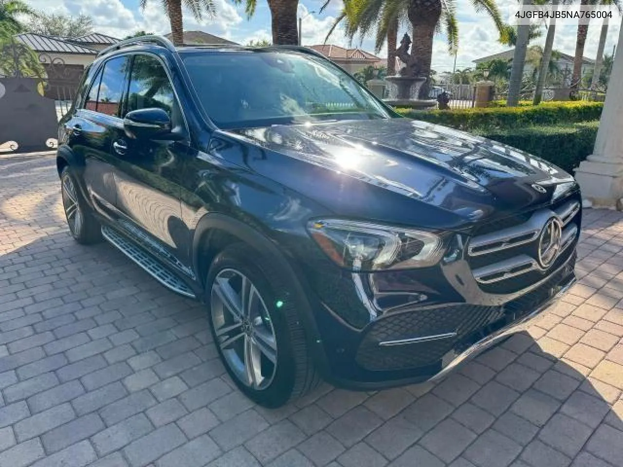 2022 Mercedes-Benz Gle 350 VIN: 4JGFB4JB5NA765004 Lot: 74955654