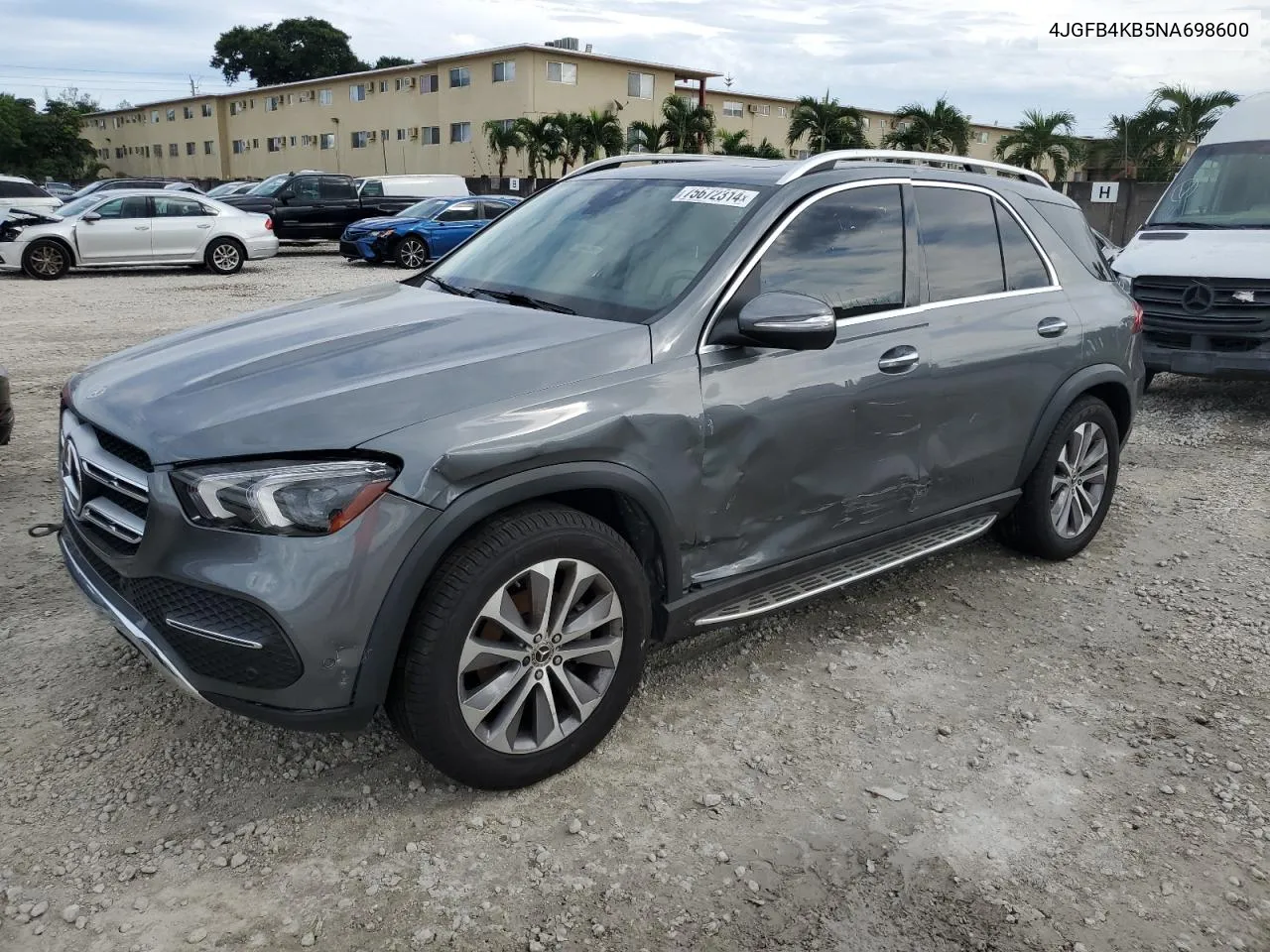 2022 Mercedes-Benz Gle 350 4Matic VIN: 4JGFB4KB5NA698600 Lot: 75672314