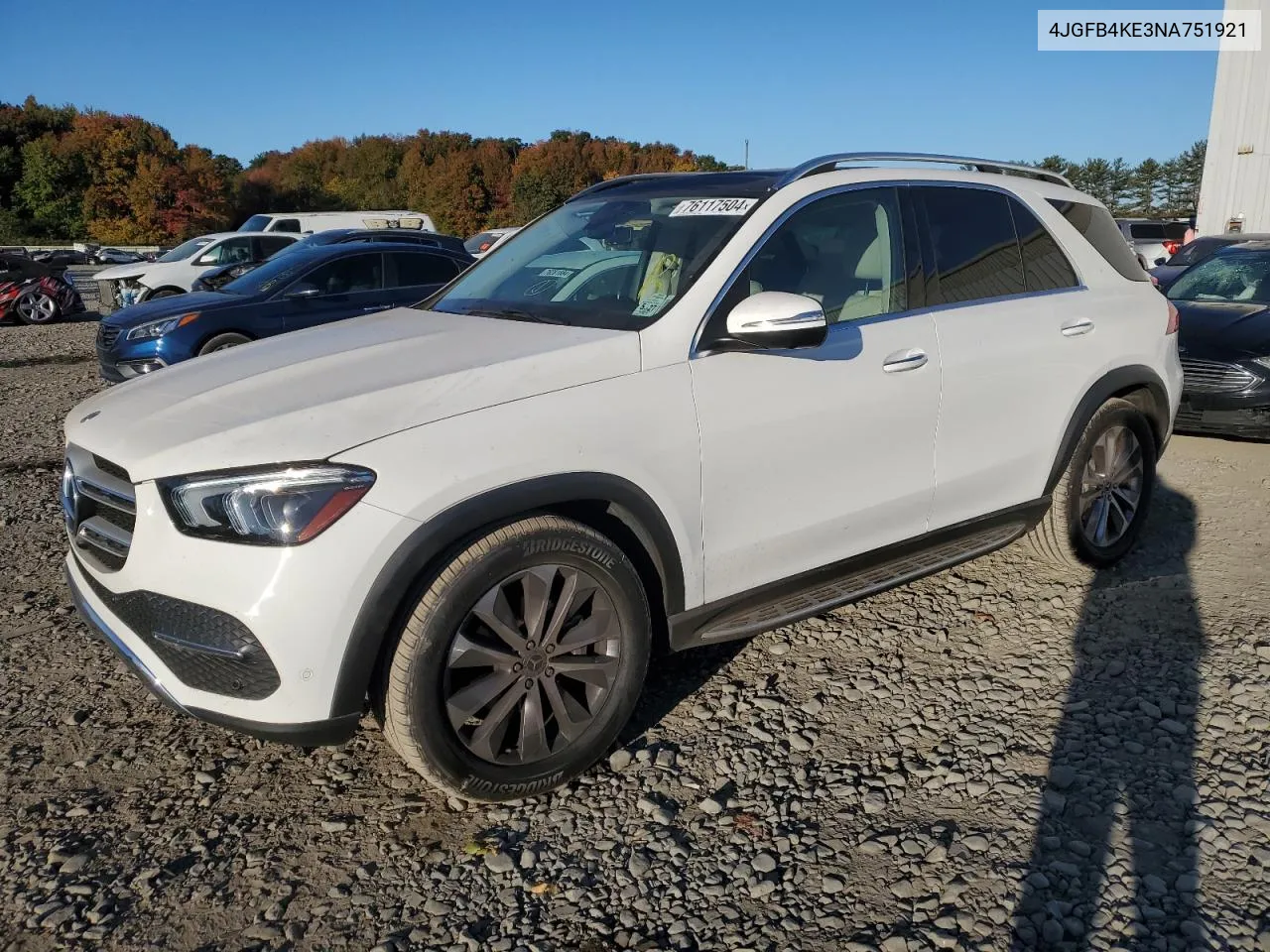 2022 Mercedes-Benz Gle 350 4Matic VIN: 4JGFB4KE3NA751921 Lot: 76117504