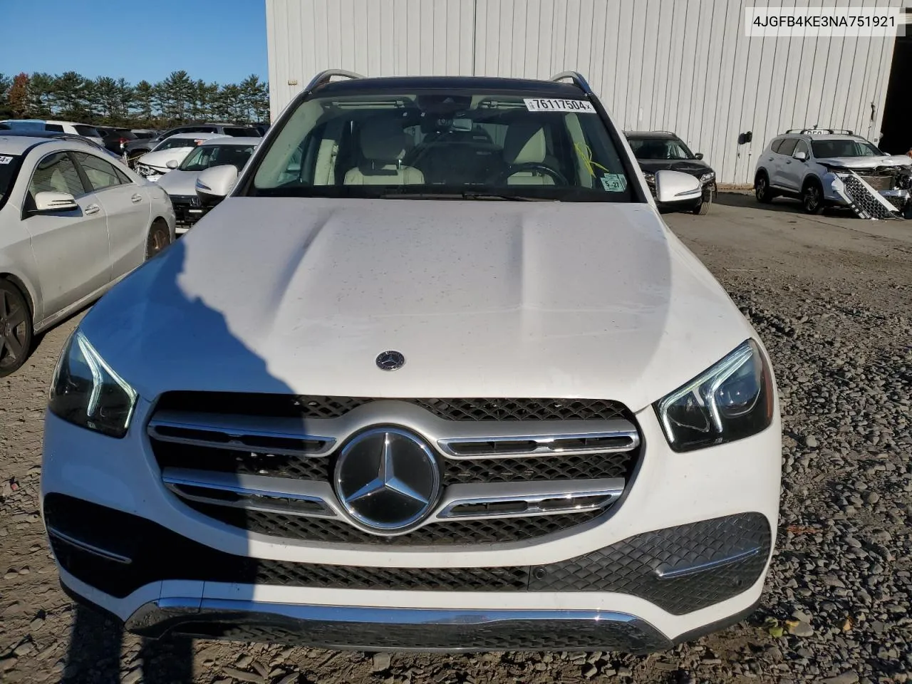 2022 Mercedes-Benz Gle 350 4Matic VIN: 4JGFB4KE3NA751921 Lot: 76117504