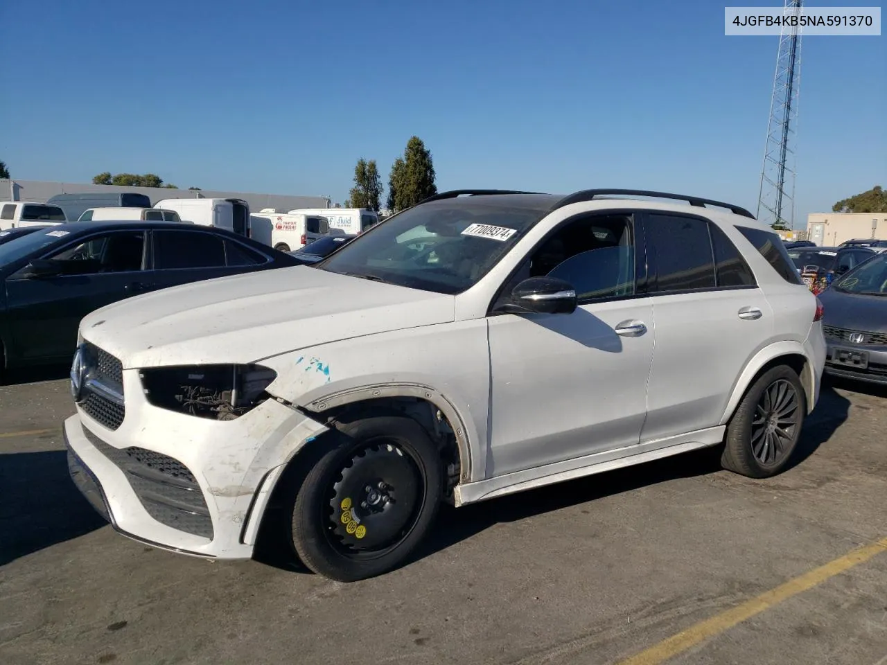 2022 Mercedes-Benz Gle 350 4Matic VIN: 4JGFB4KB5NA591370 Lot: 77009374