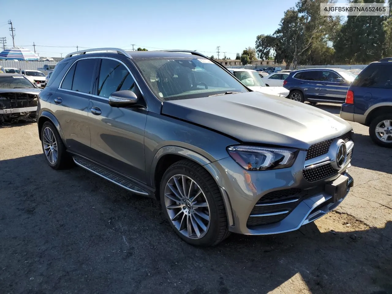 2022 Mercedes-Benz Gle 450 4Matic VIN: 4JGFB5KB7NA652465 Lot: 80377044