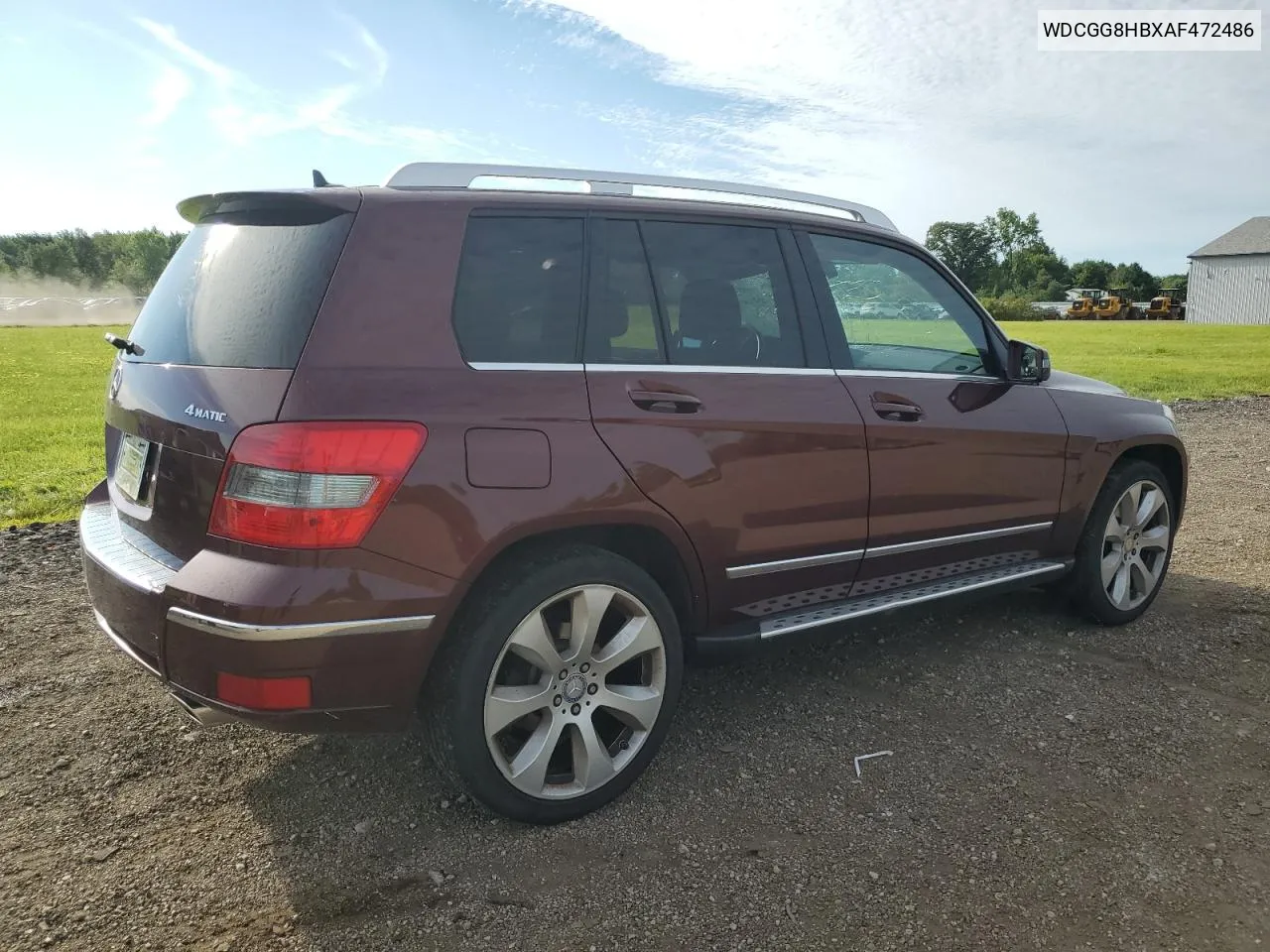 2010 Mercedes-Benz Glk 350 4Matic VIN: WDCGG8HBXAF472486 Lot: 61239124