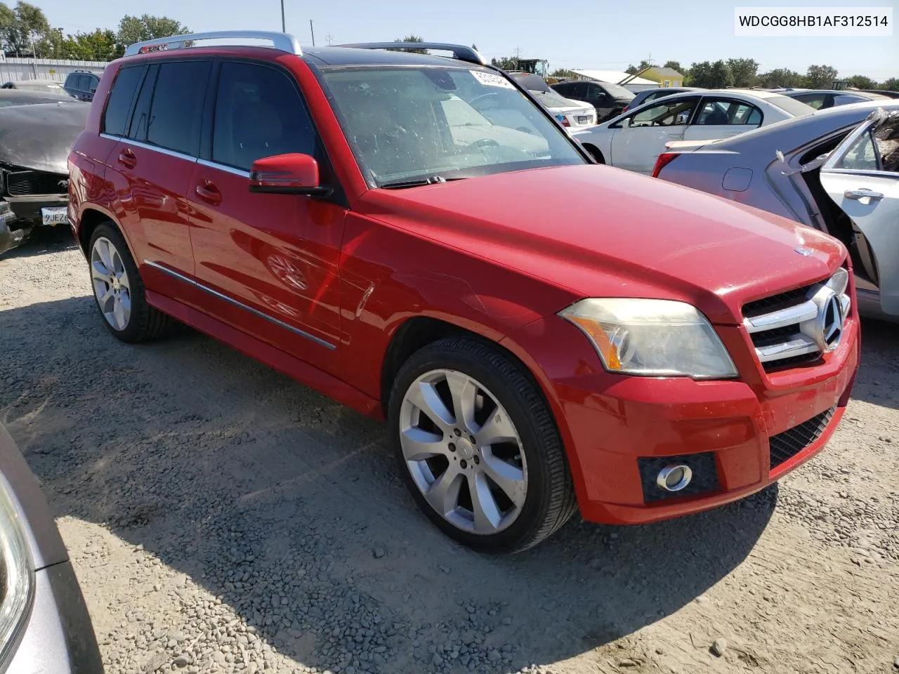 2010 Mercedes-Benz Glk 350 4Matic VIN: WDCGG8HB1AF312514 Lot: 63145484