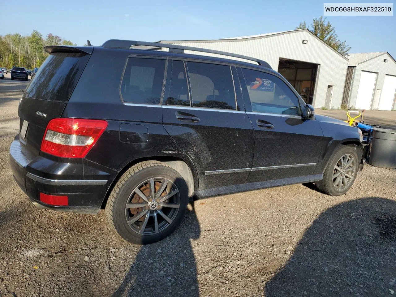 2010 Mercedes-Benz Glk 350 4Matic VIN: WDCGG8HBXAF322510 Lot: 71848754