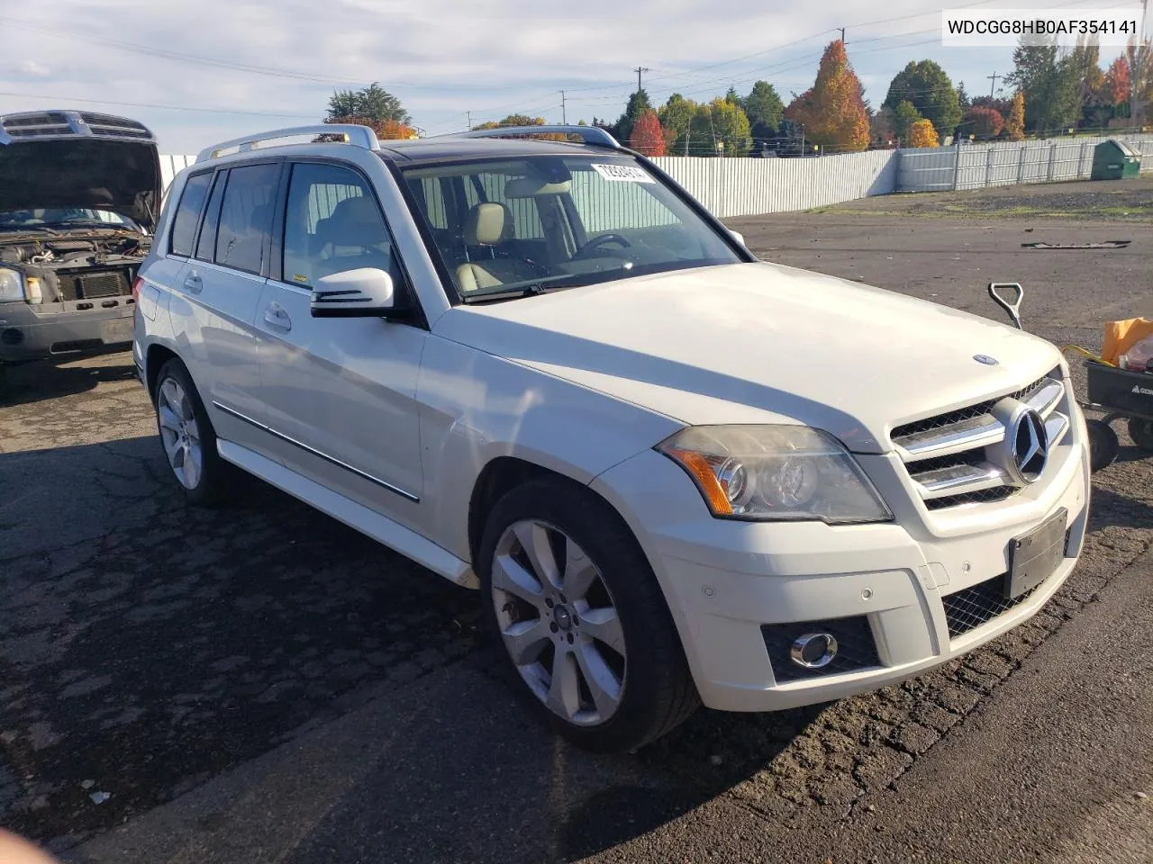 2010 Mercedes-Benz Glk 350 4Matic VIN: WDCGG8HB0AF354141 Lot: 72924914