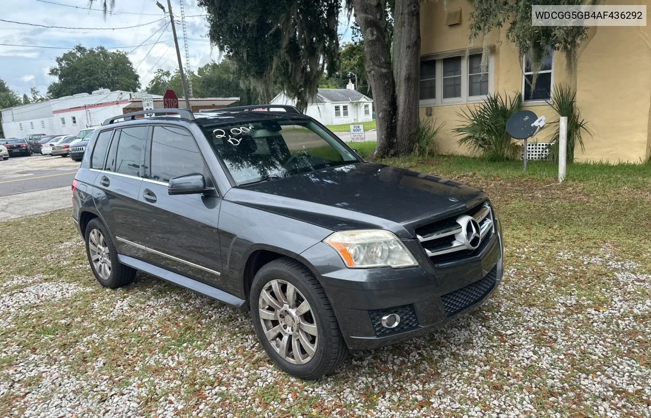 2010 Mercedes-Benz Glk 350 VIN: WDCGG5GB4AF436292 Lot: 73579404