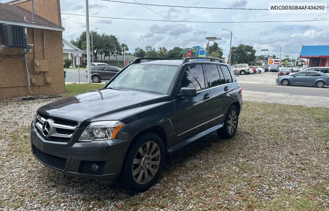 2010 Mercedes-Benz Glk 350 VIN: WDCGG5GB4AF436292 Lot: 73579404