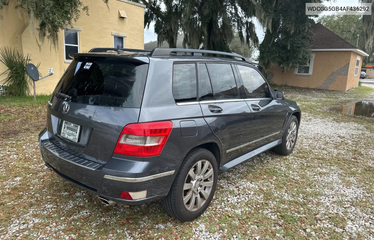 2010 Mercedes-Benz Glk 350 VIN: WDCGG5GB4AF436292 Lot: 73579404