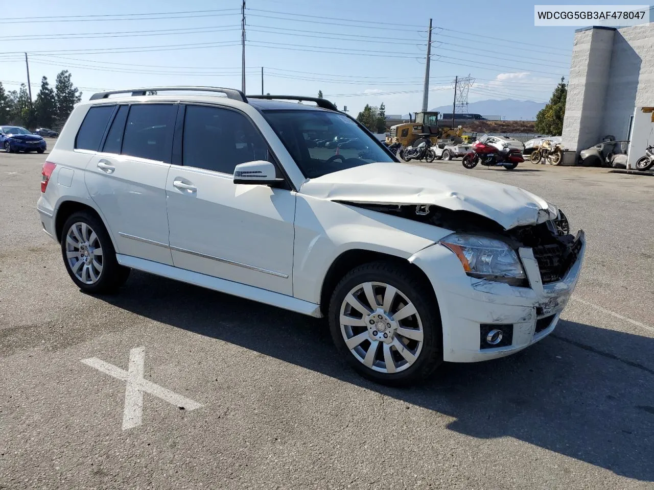 2010 Mercedes-Benz Glk 350 VIN: WDCGG5GB3AF478047 Lot: 74024884