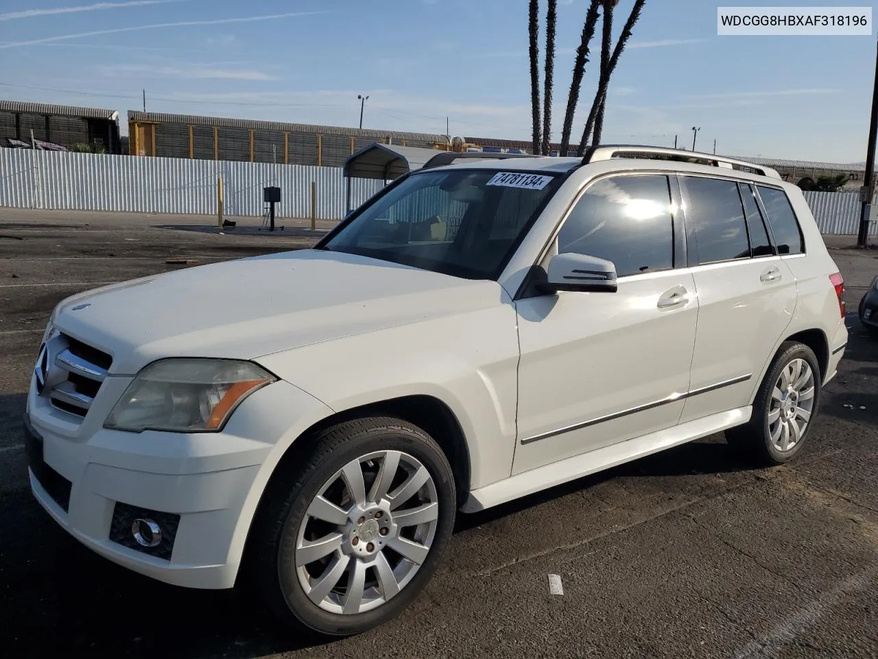 2010 Mercedes-Benz Glk 350 4Matic VIN: WDCGG8HBXAF318196 Lot: 74781134