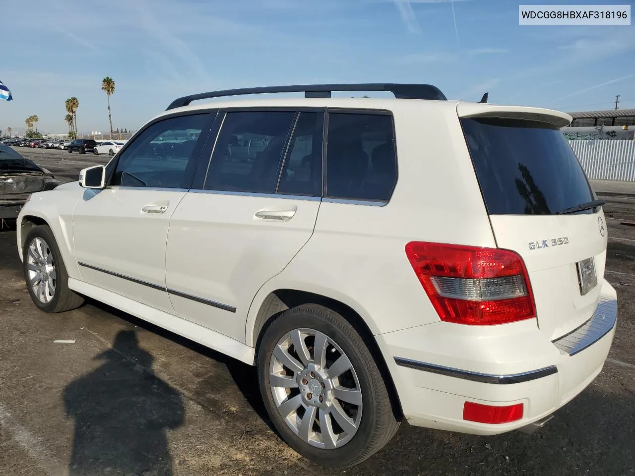 2010 Mercedes-Benz Glk 350 4Matic VIN: WDCGG8HBXAF318196 Lot: 74781134