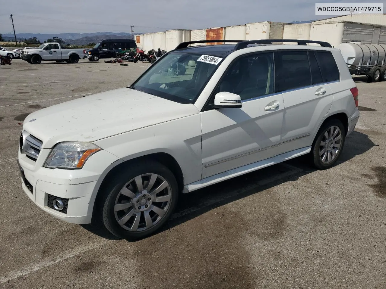 2010 Mercedes-Benz Glk 350 VIN: WDCGG5GB1AF479715 Lot: 75935864