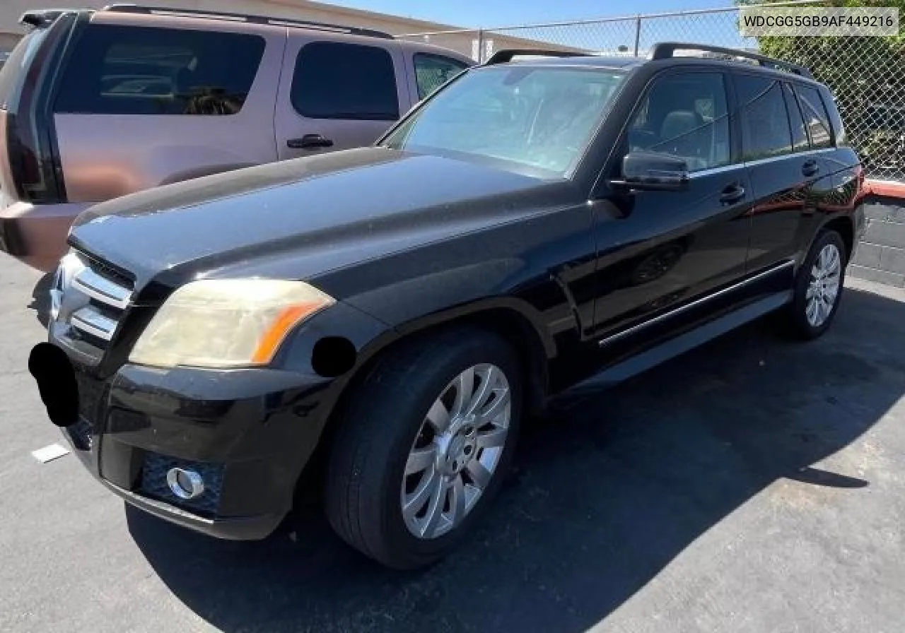 2010 Mercedes-Benz Glk 350 VIN: WDCGG5GB9AF449216 Lot: 78333234