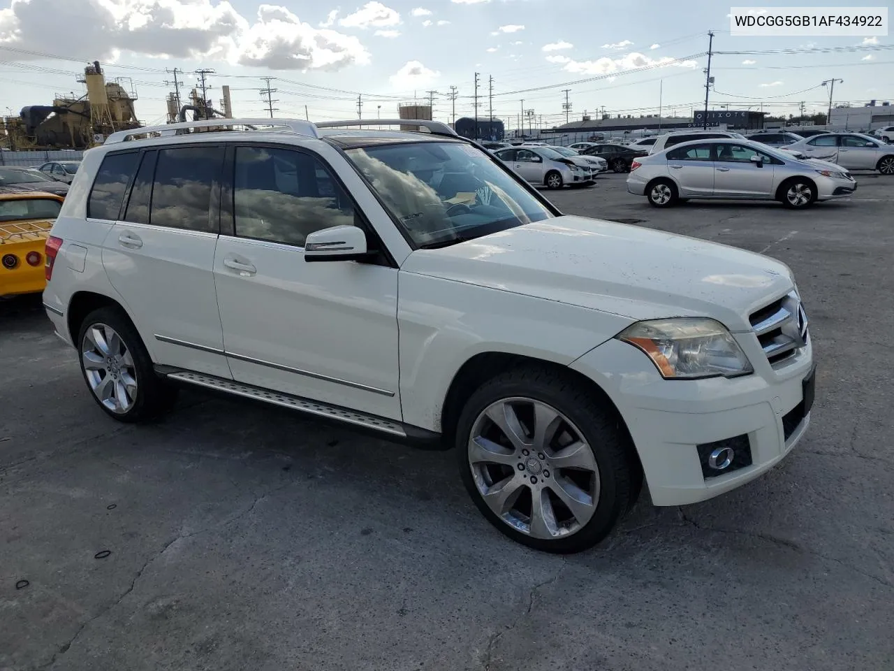 2010 Mercedes-Benz Glk 350 VIN: WDCGG5GB1AF434922 Lot: 80060894